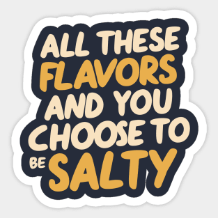 All these Flavors Sticker